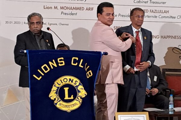 District Chairperson Lion Abdul Rahim honoured by District Governor