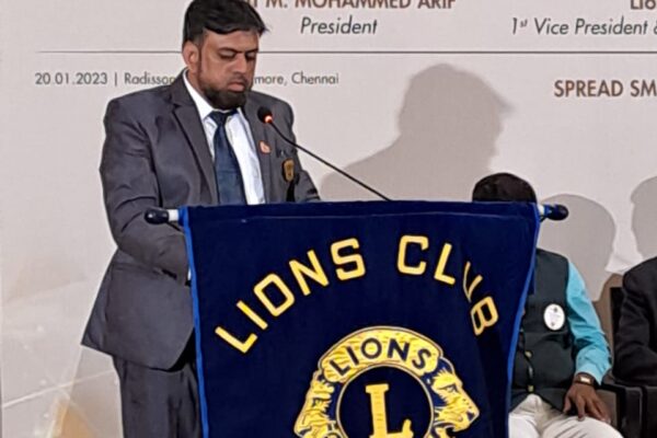Charternite Chairman Address by Lion Syed Fazlullaah